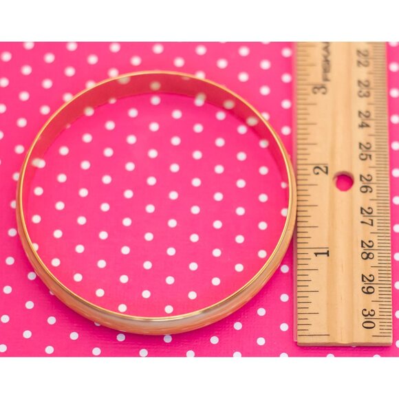 Vintage Lovely Orange Bangle Bracelet by Avon 8 3/4 inch - P21 - Picture 3 of 3